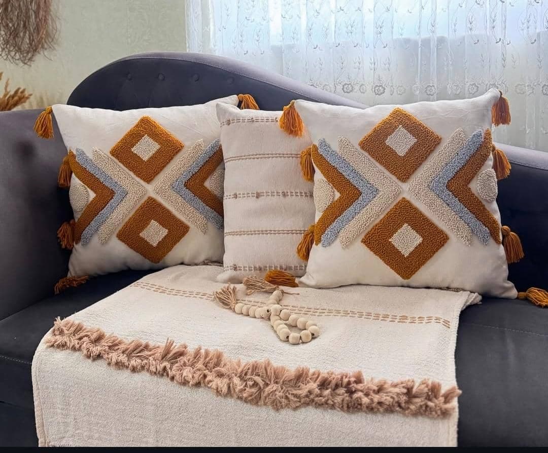 فروش آنلاین کوسن و شال مبل دستدوز یکتا بردبار در انزلی