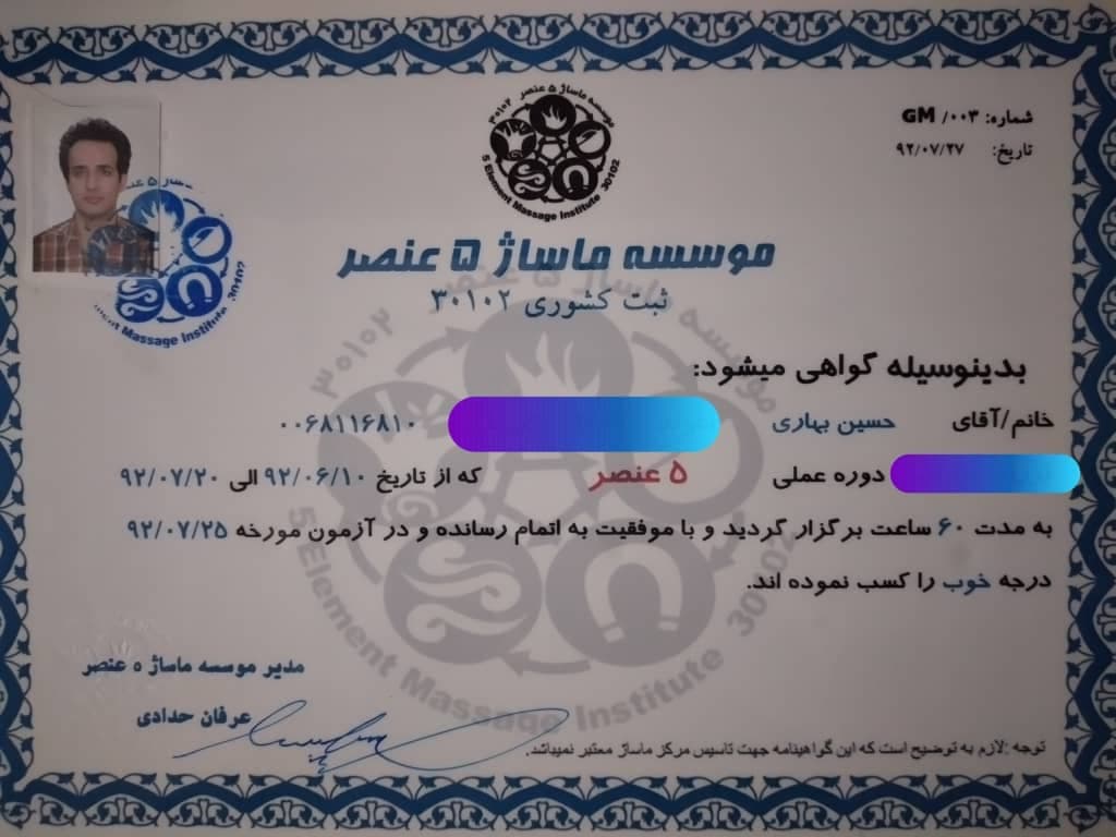 خدمات ماساژ نوین بهاری در قیطریه تهران