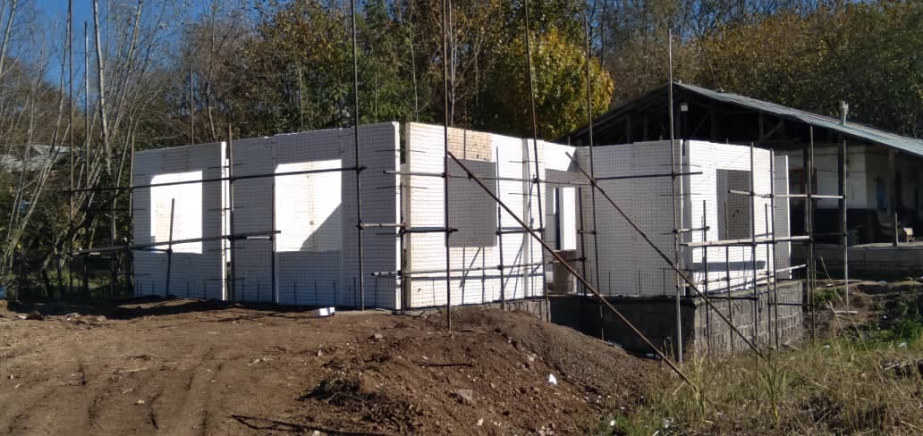 اجرا و ساخت سازه های سبک و ضد زلزله 3d پنل فرهاد عبدی پور در رشت