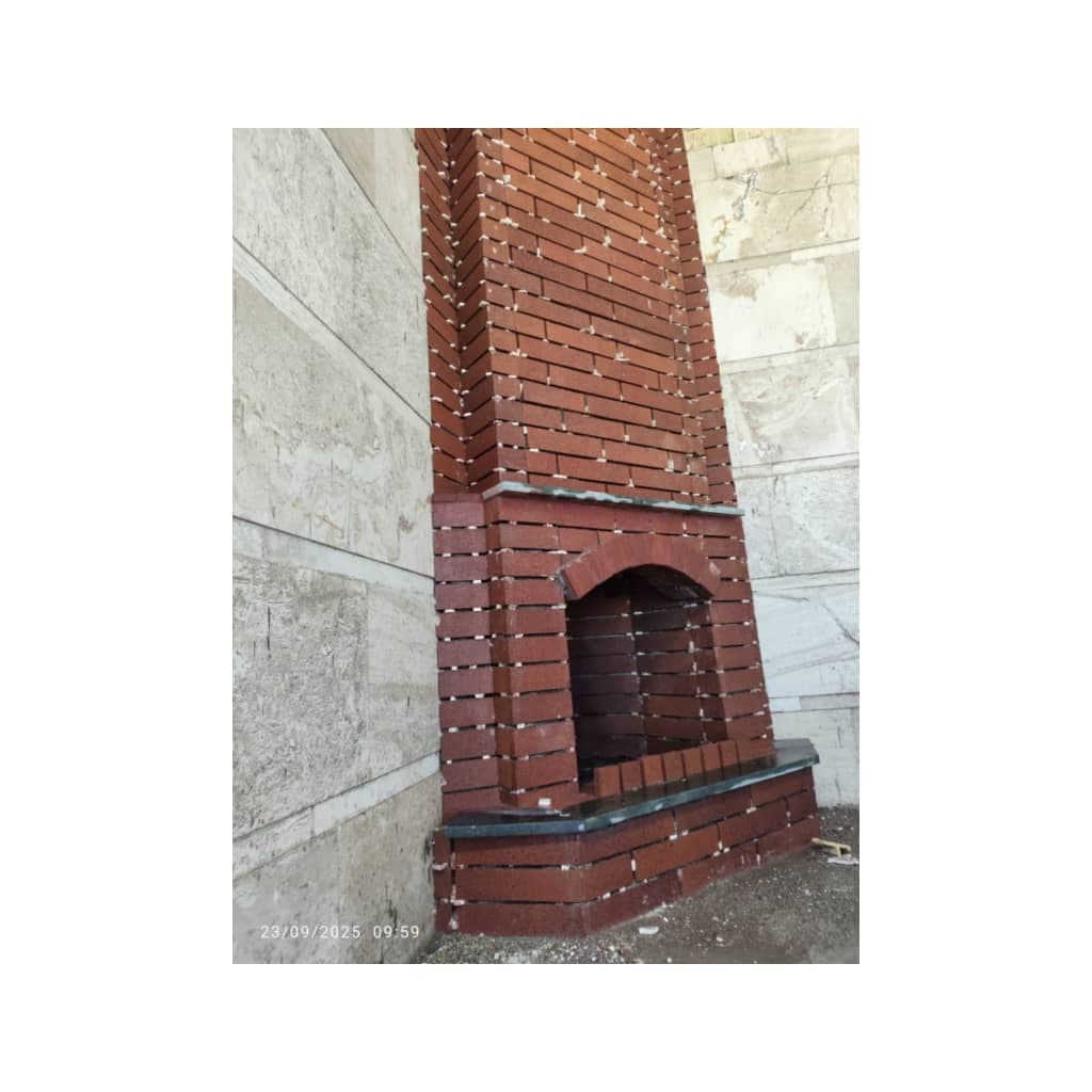 اجرای محوطه سازی شومینه و کاهگل صنعتی مطهری در یاسوج