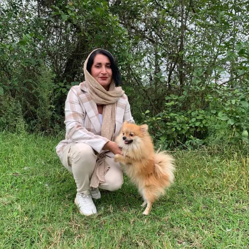 معصومه آهن جان مربی سگ در گیلان