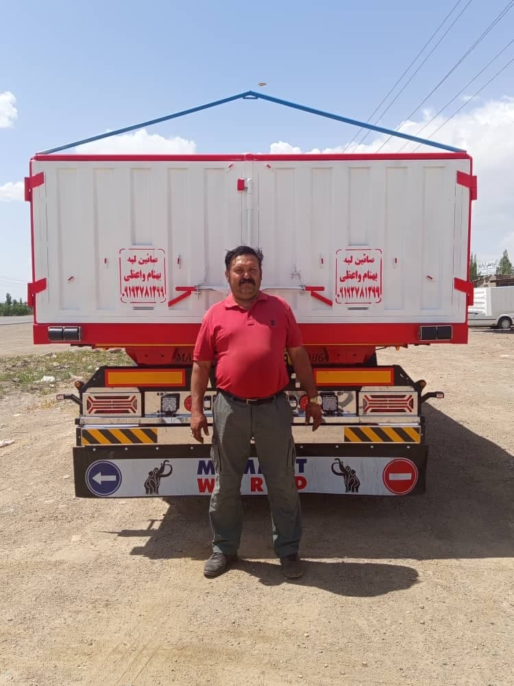 لبه سازی کانتینر و تریلی بهنام واعظی در زنجان