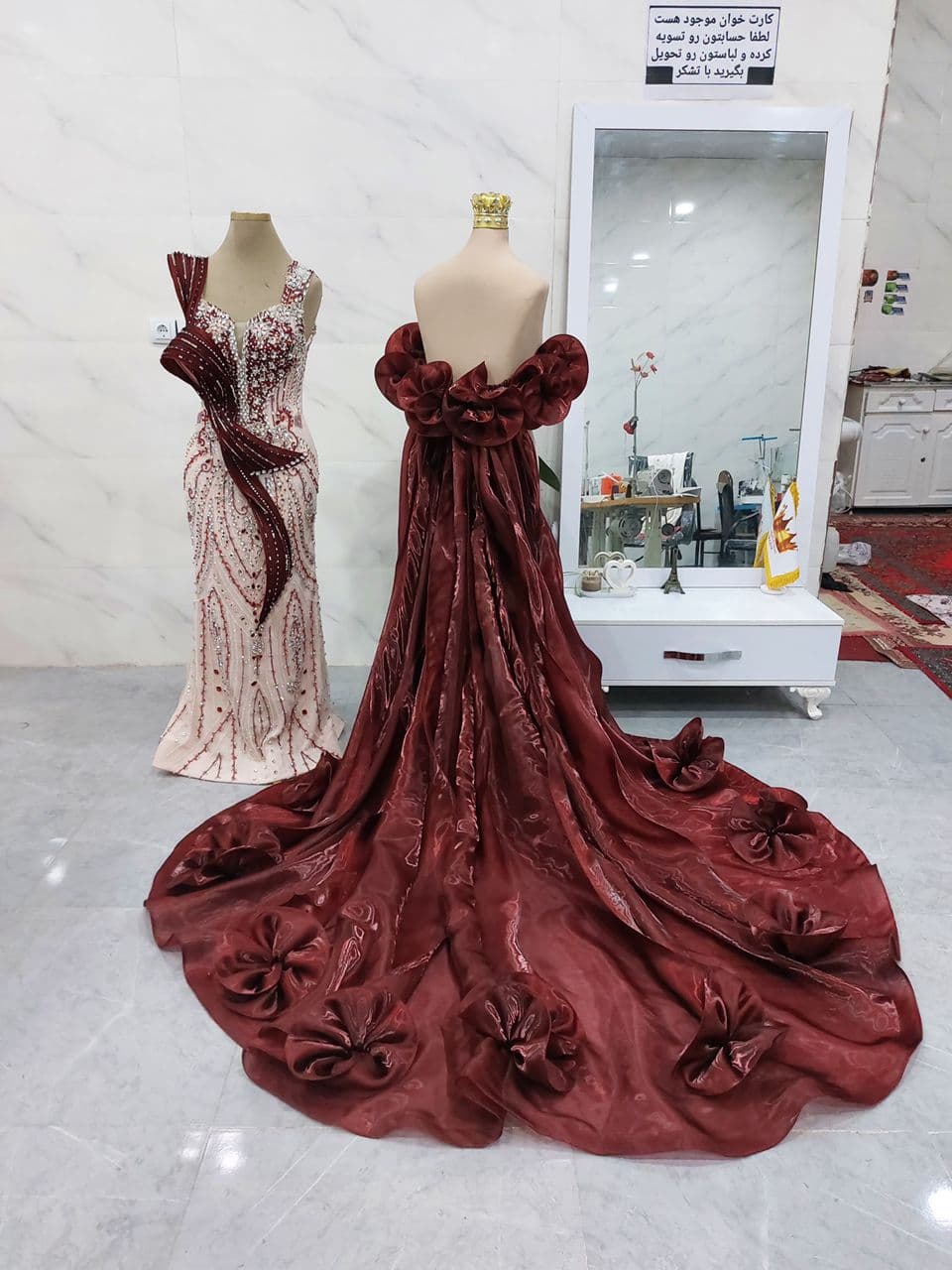 مزون طراحی و دوخت تخصصی vip لباس شب خدیجه رحیم پور در شوط