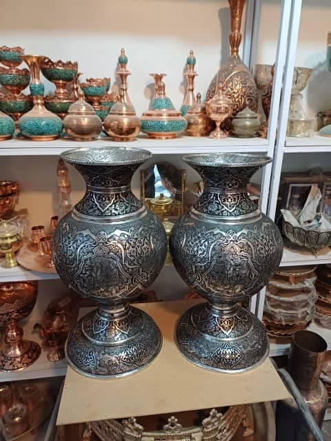 تولید و فروش صنایع دستی قلم زنی کارگاه نیل قلم در زنجان