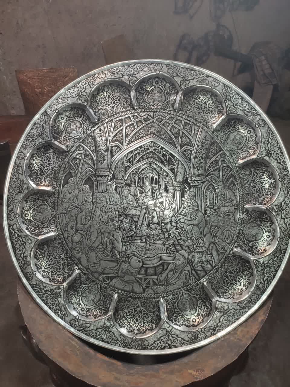 تولید و فروش صنایع دستی قلم زنی کارگاه نیل قلم در یزد