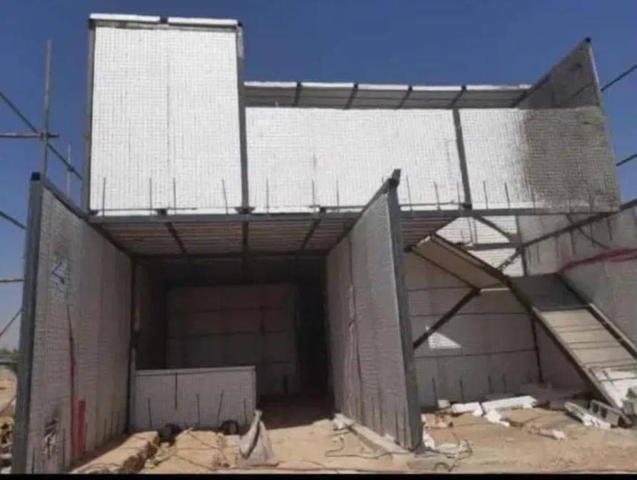 اجرا نصب شات کریت و دیوار پیش ساخته علی نژاد در شیراز