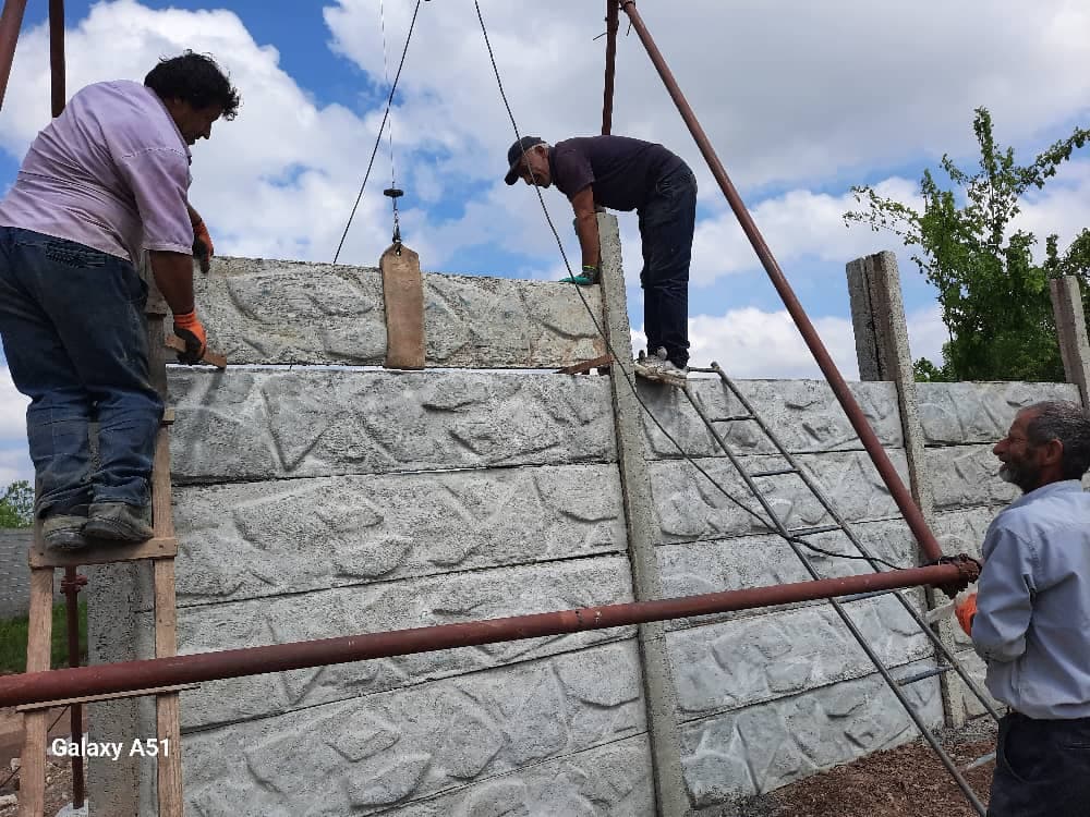 تولید و اجرا دیوار پیش ساخته اکسپوز شاهین در رشت