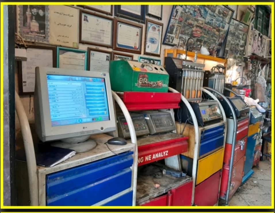 تعمیرگاه و معاینه فنی خودروی مهدی پاشنه طلا در چهارراه بیسیم مشهد