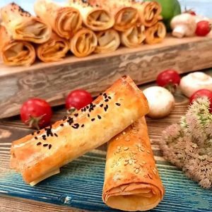 طرز تهیه بورک مرغ با قارچ