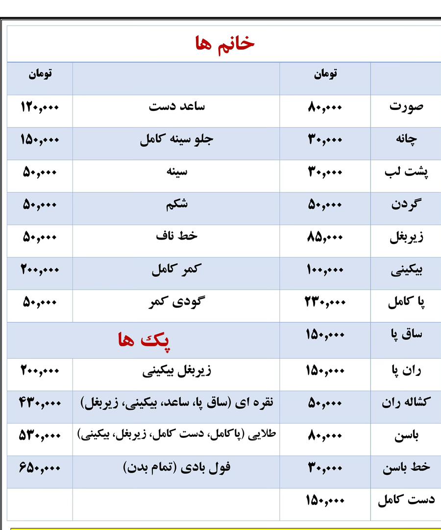 مرکز تخصصی لیزر نایس خانم قاعدی در رفسنجان ،آدرس مرکز تخصصی لیزر نایس خانم قاعدی در رفسنجان ،ایران مشاغل سامانه برتر ثبت مشاغل کشور