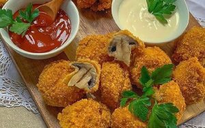 طرز تهیه قارچ سوخاری به روش رستورانی