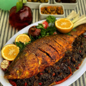 طرز تهیه ماهی شکم پر مجلسی