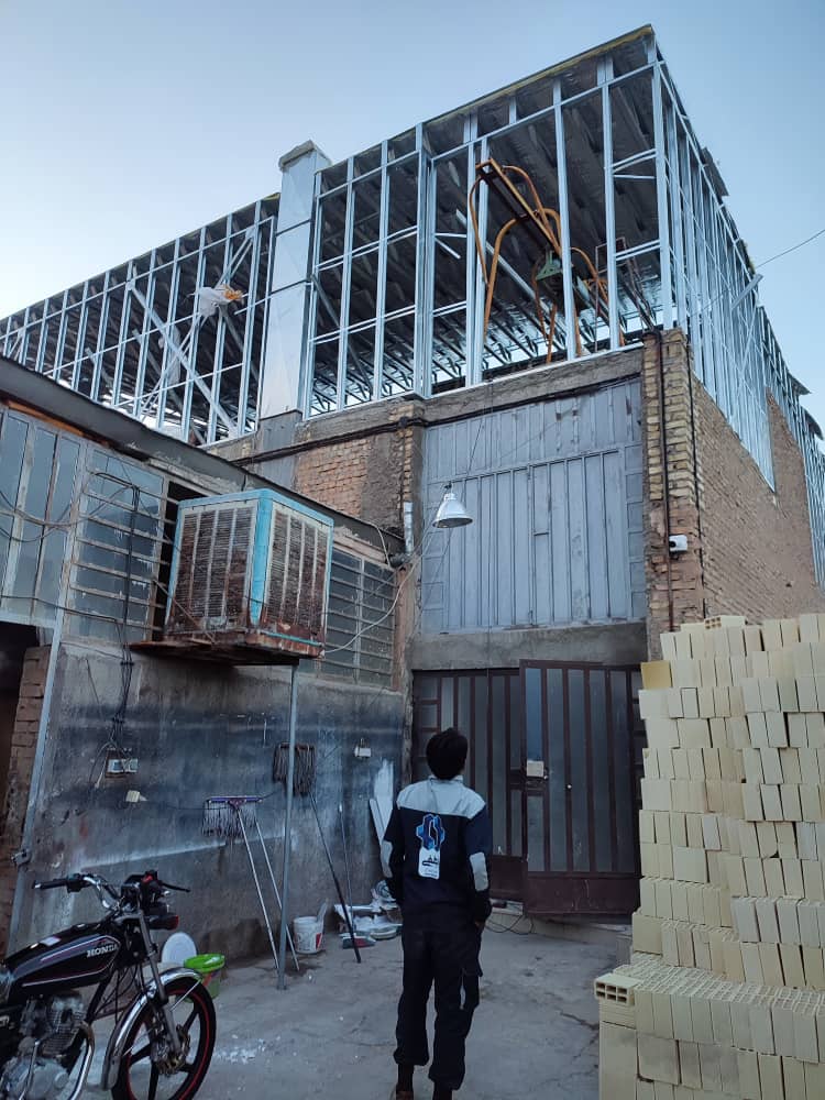 ساخت ساختمان با سازه های LSF لطفی در تفت