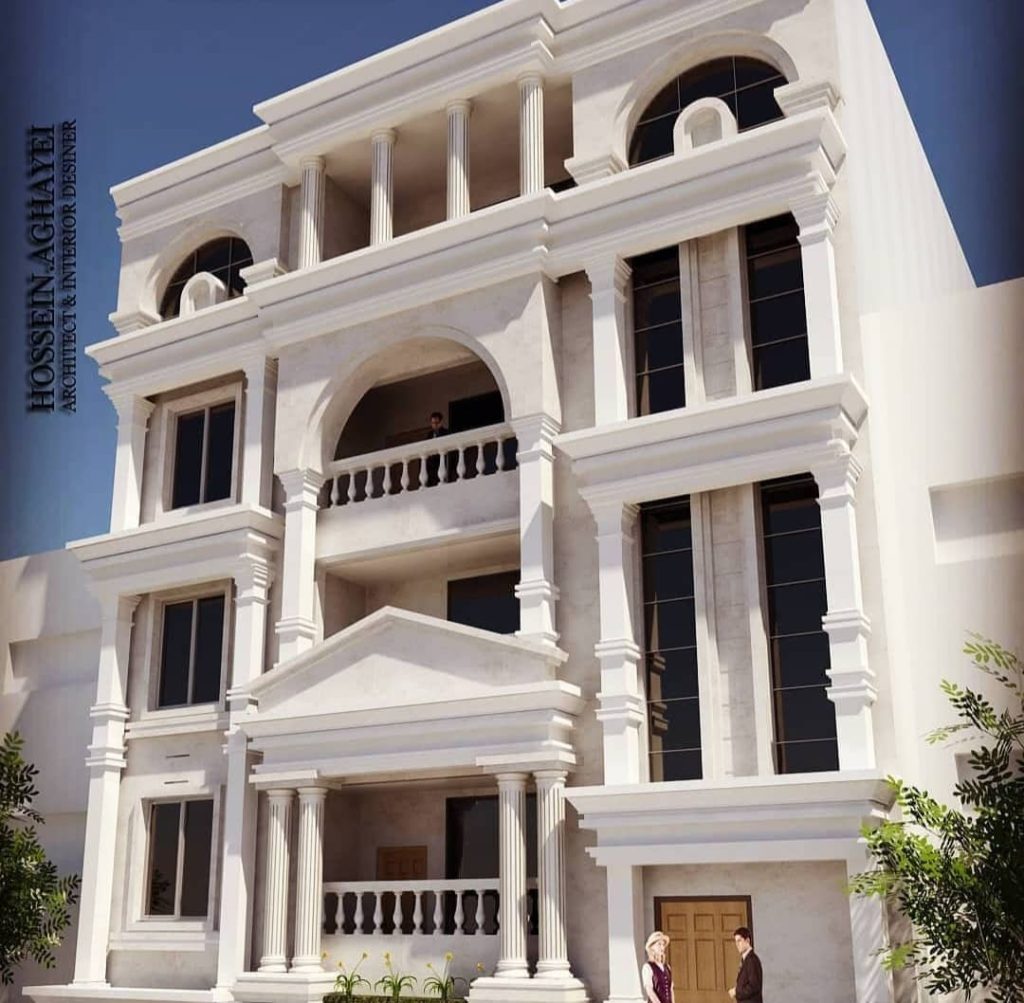 شاسی کشی نمای ساختمان یادگار در یاسوج