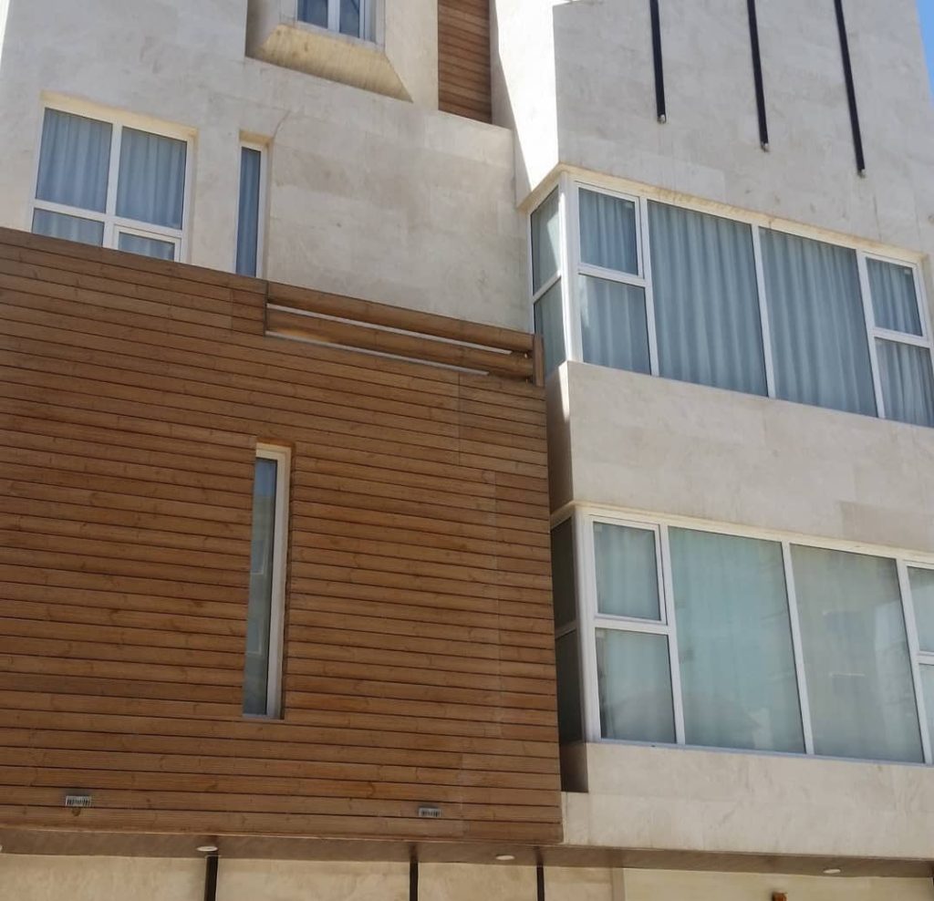 شاسی کشی نمای ساختمان یادگار در یاسوج