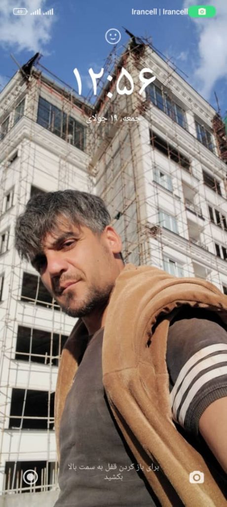 داربست فلزی امین لطفی در آستانه اشرفیه