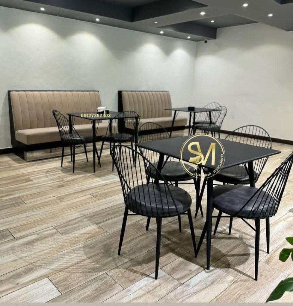 تولید و فروش میز و صندلی فلزی رستورانی مدرن شکرانی در شهر ری