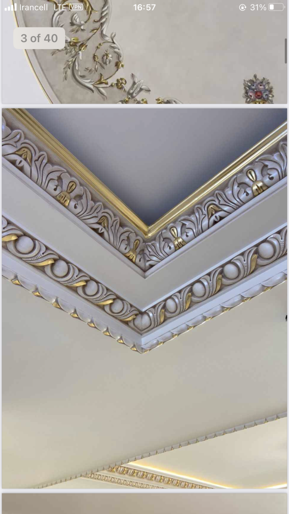 گچبری پیش ساخته قابندی و سقف