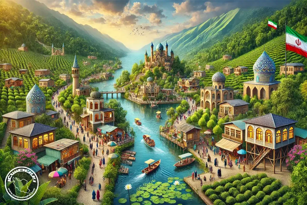 مناطق گردشگری گیلان به تفکیک شهرستان
