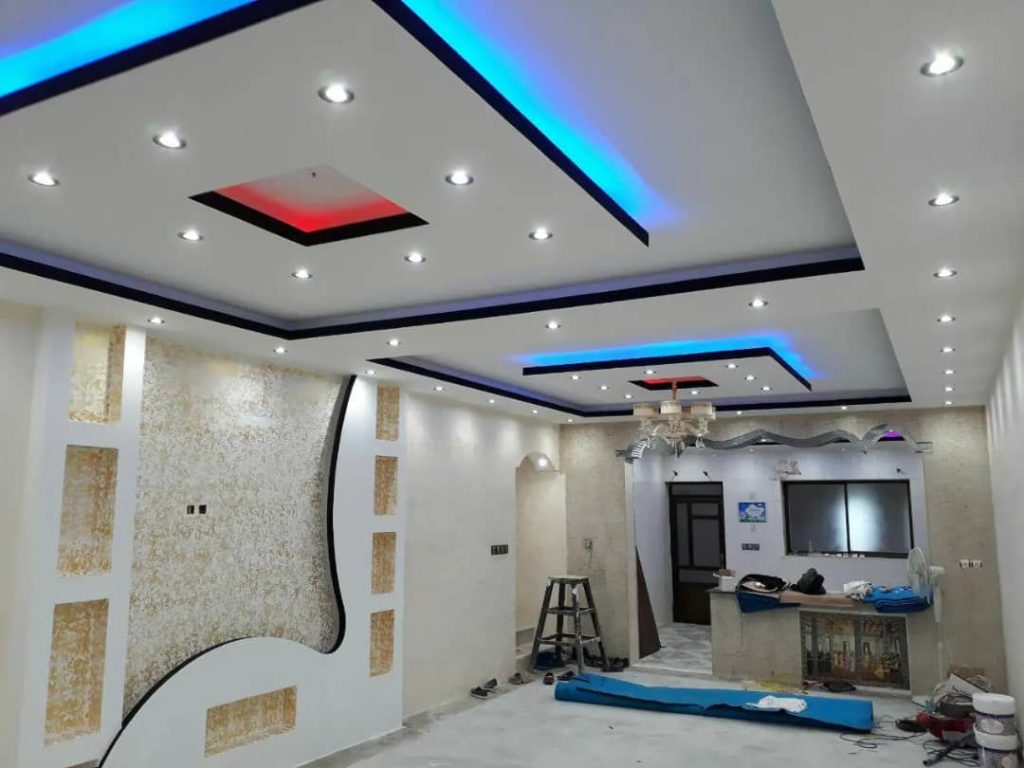 نقاشی ساختمان گل زاده در شمال تهران