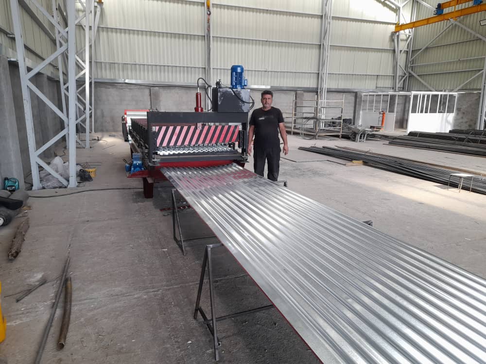 فروش ورق رنگی سقف شیروانی بوران پوشش آمل در چمستان