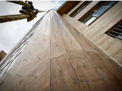 نورپردازی نما با طناب راپل بیگی در اصفهان