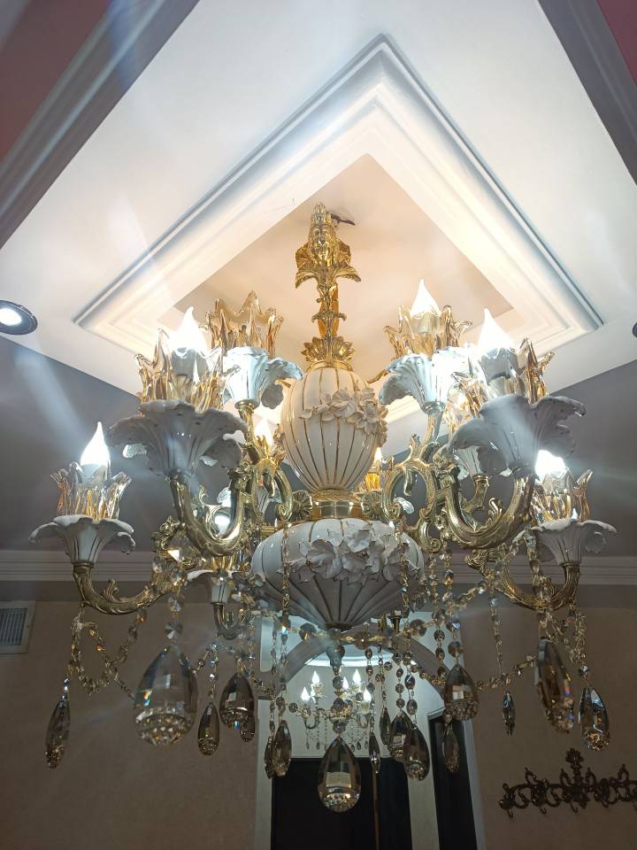 تولید و فروش لوستر برنزی و کریستالی آنیل در نظرآباد