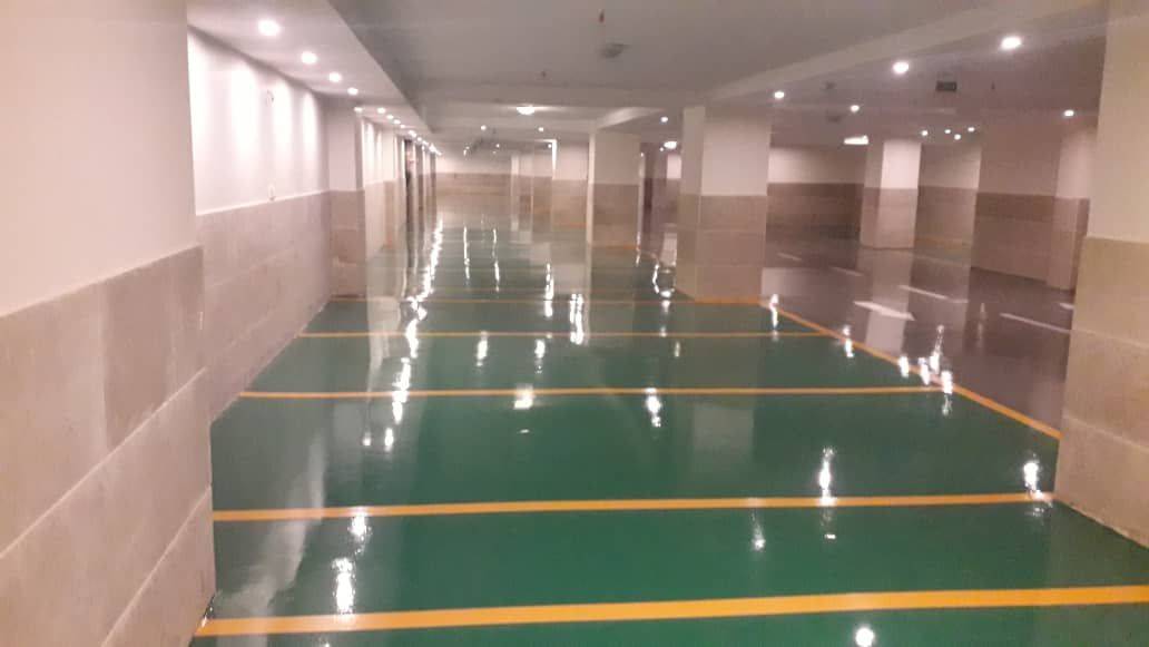 اجرای کفپوش اپوکسی صنعتی عمران صنعت سازان SARAL در بندرعباس