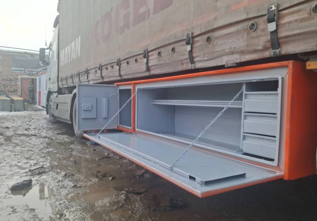 جعبه ترانزیت و تریلی صمدزاده در تبریز