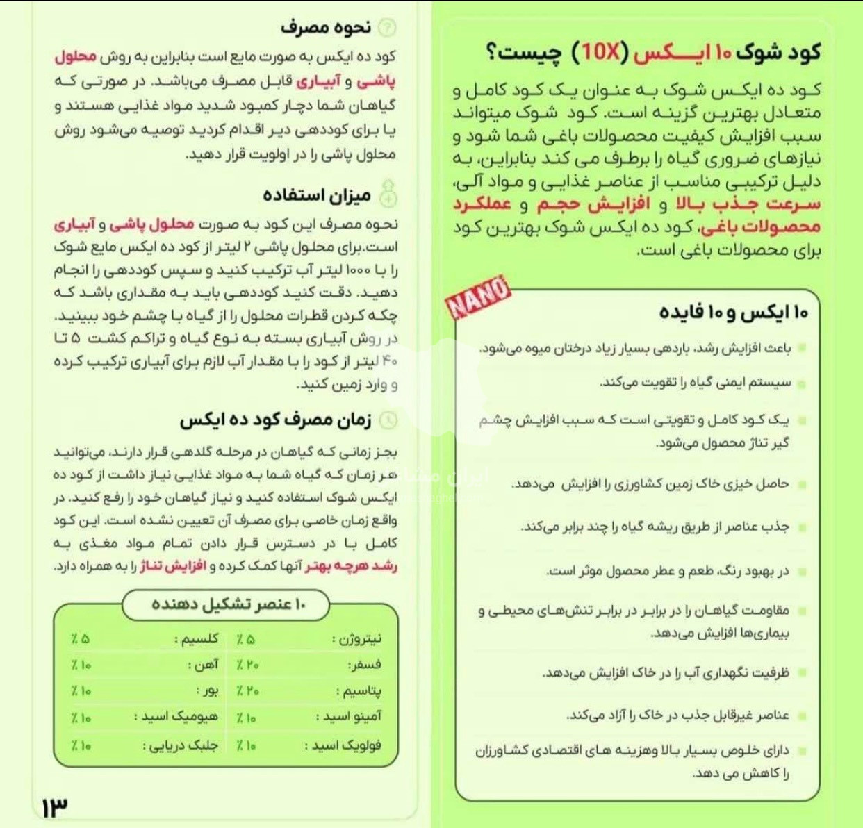فروشگاه کود ده ایکس شوک پلاس در ساری