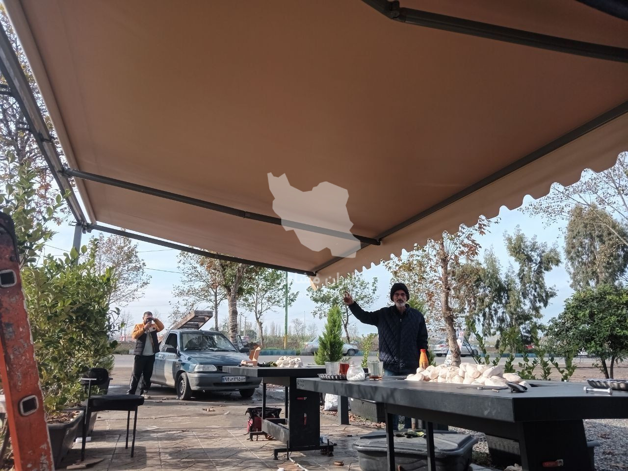 چادردوزی و سایبان رضا در بابلسر