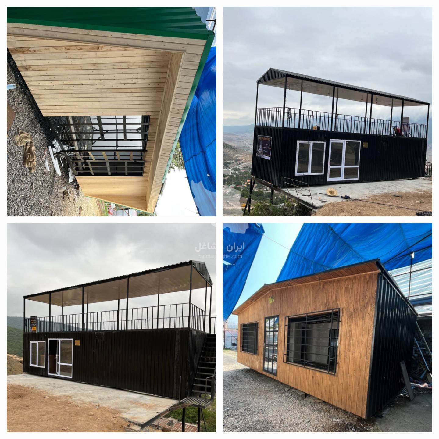 ساخت و اجرا کلبه سوئیسی شرکت الماس آی تاژ طبرستان در ساری