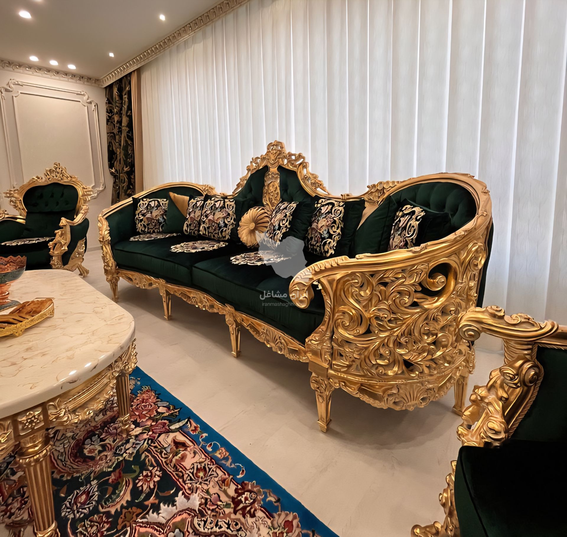 تولید و فروش مبل سلطنتی ساوالان به مدیریت آقای صفری در اردبیل