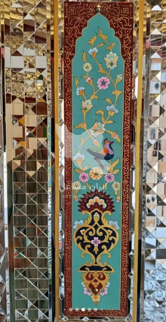 فروش آینه یک میل سفید نقره ای رستمی در اصفهان