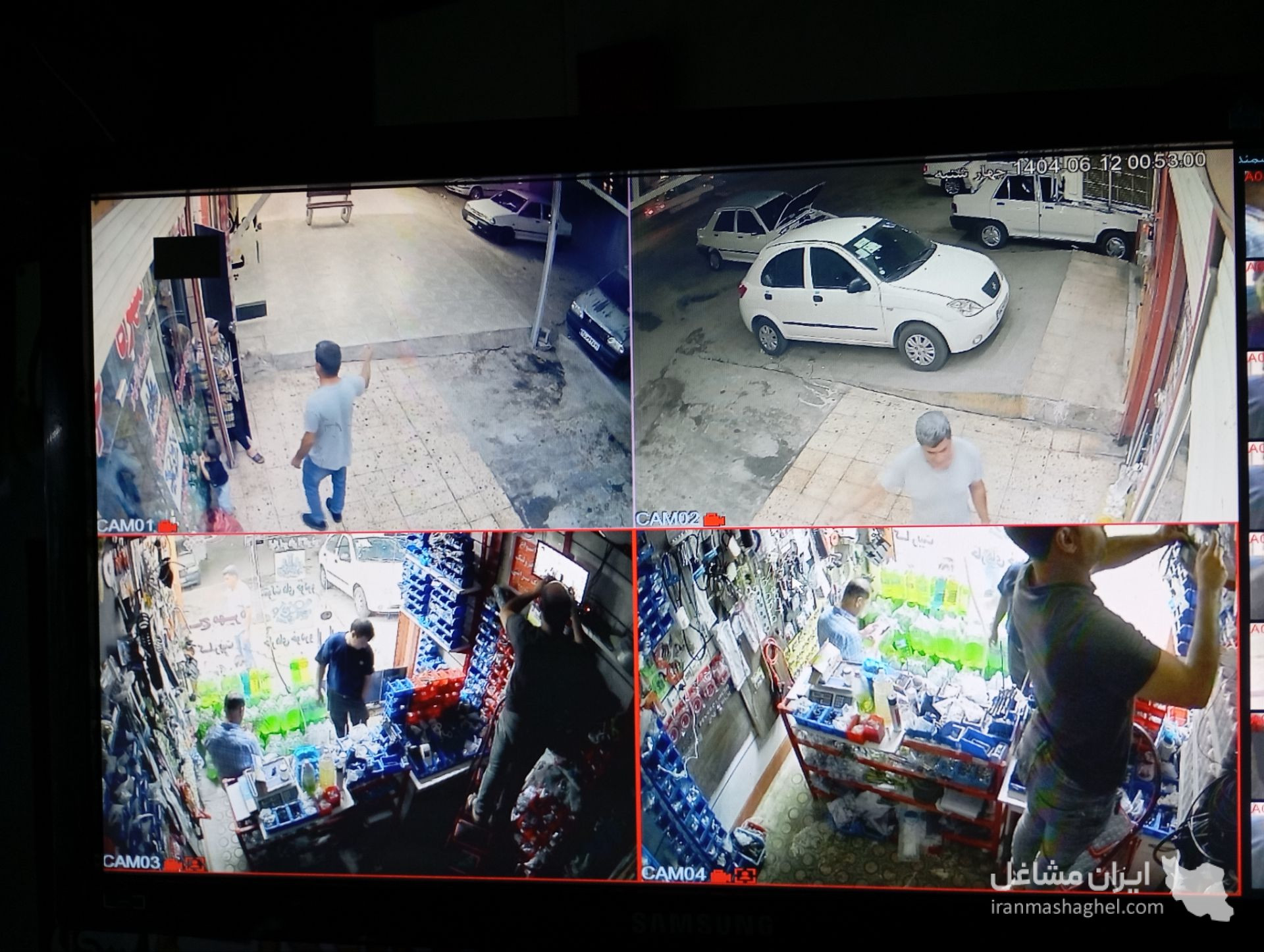 نصب دوربین مداربسته پارساتل سیستم در مسجد سلیمان