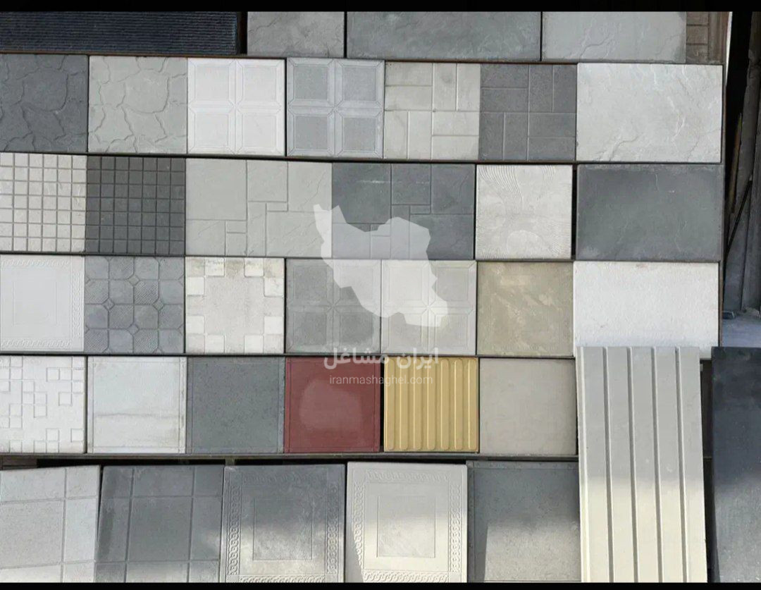 موزاییک سازی دور باغچه ای ابدالی در کرمانشاه