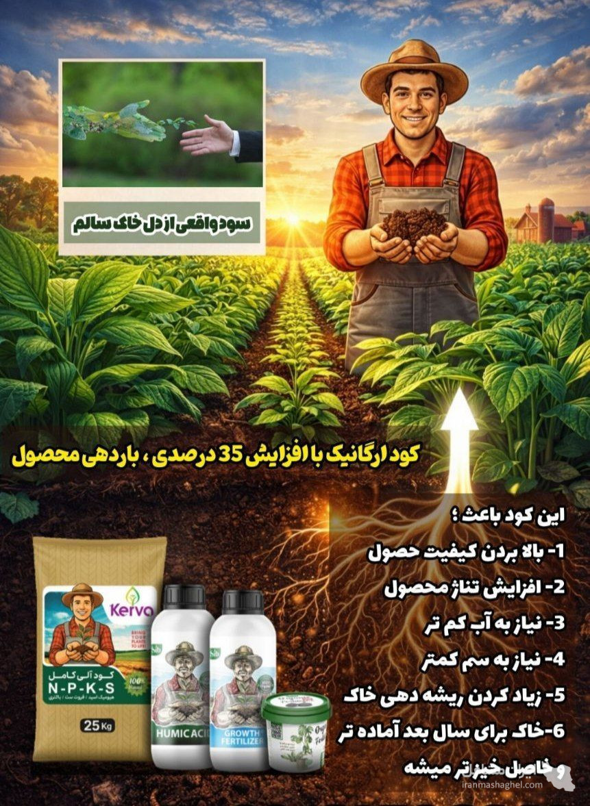 نمایندگی فروش کود ارگانیک کروا و سبوسیب مزروعی در رفسنجان