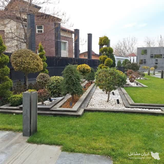 اجرای محوطه و مهندسی فضای سبز صفر تا صد گروه دیپو در لنگرود