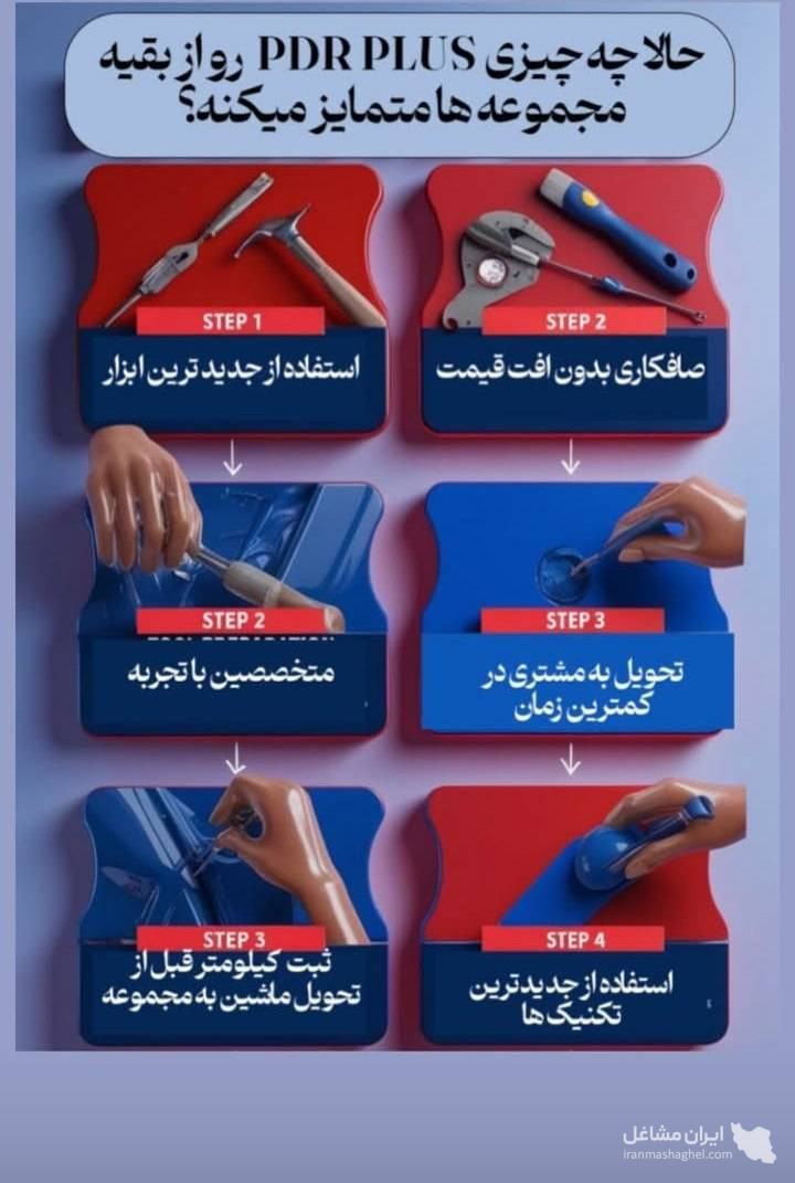خدمات پی دی آر pdr و صافکاری سامی در شهریار
