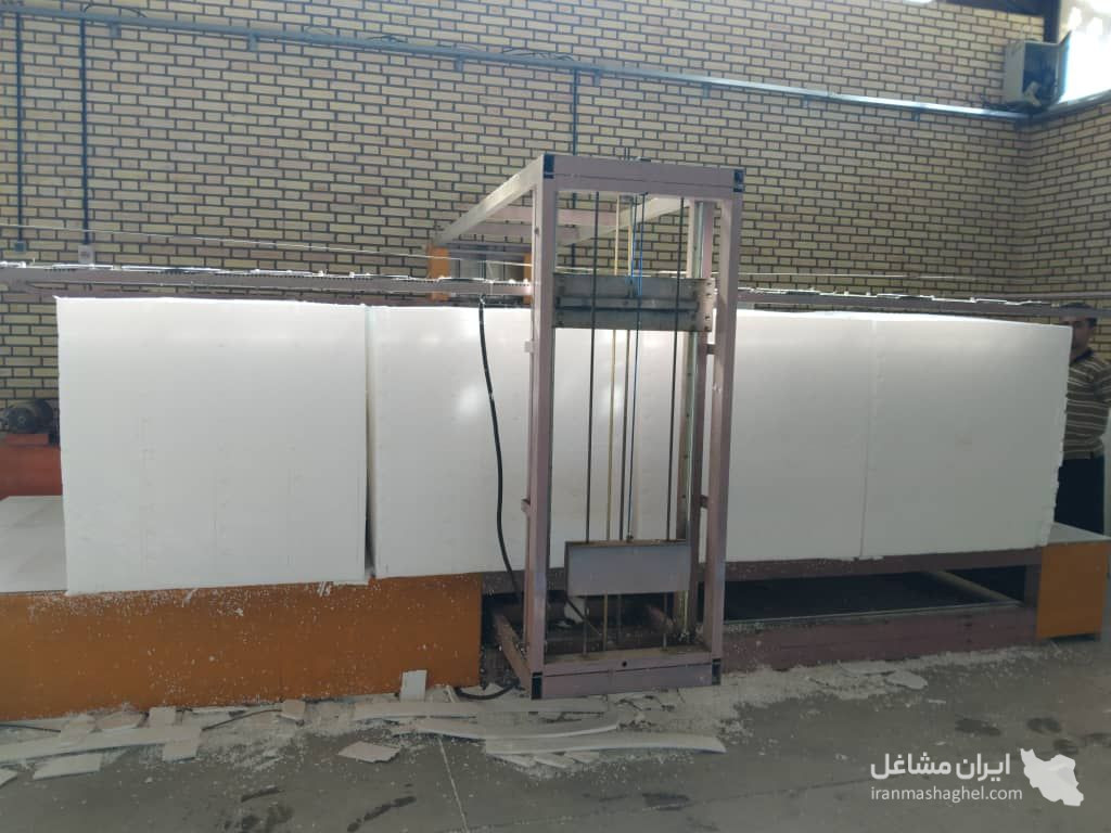 فروش و راه اندازی دستگاه تولید یونولیت سقفی شرکت آسمان فوم در تهران