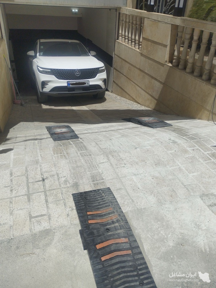 اصلاح شیب رمپ پارکینگ سایان در حسن آباد تهران