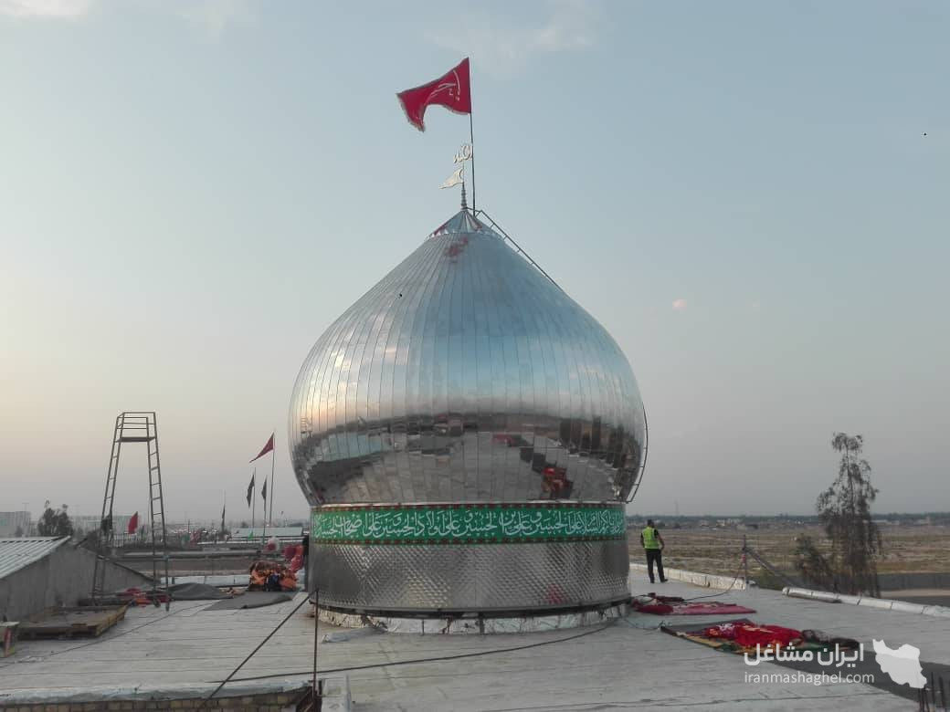 کارگاه ساخت گنبد و گلدسته سازی رضا احمدی در ساری مازندران