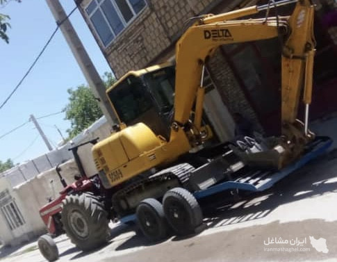 طراحی و تولید یدک کش مینی بیل لیفتراک بابکت مقدم در رشت