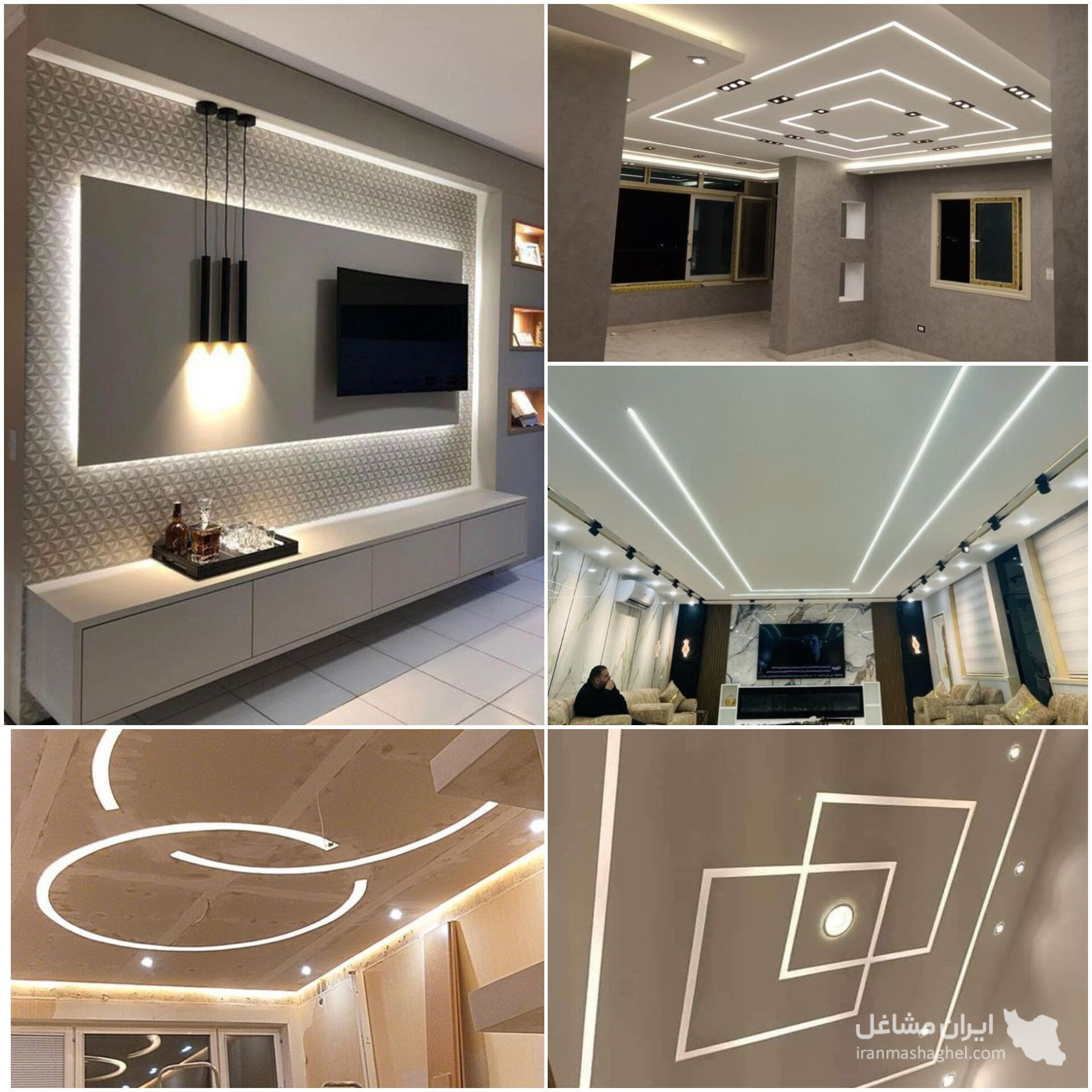 طراحی و اجرای کناف و دکوراسیون داخلی نامدار در کرمان