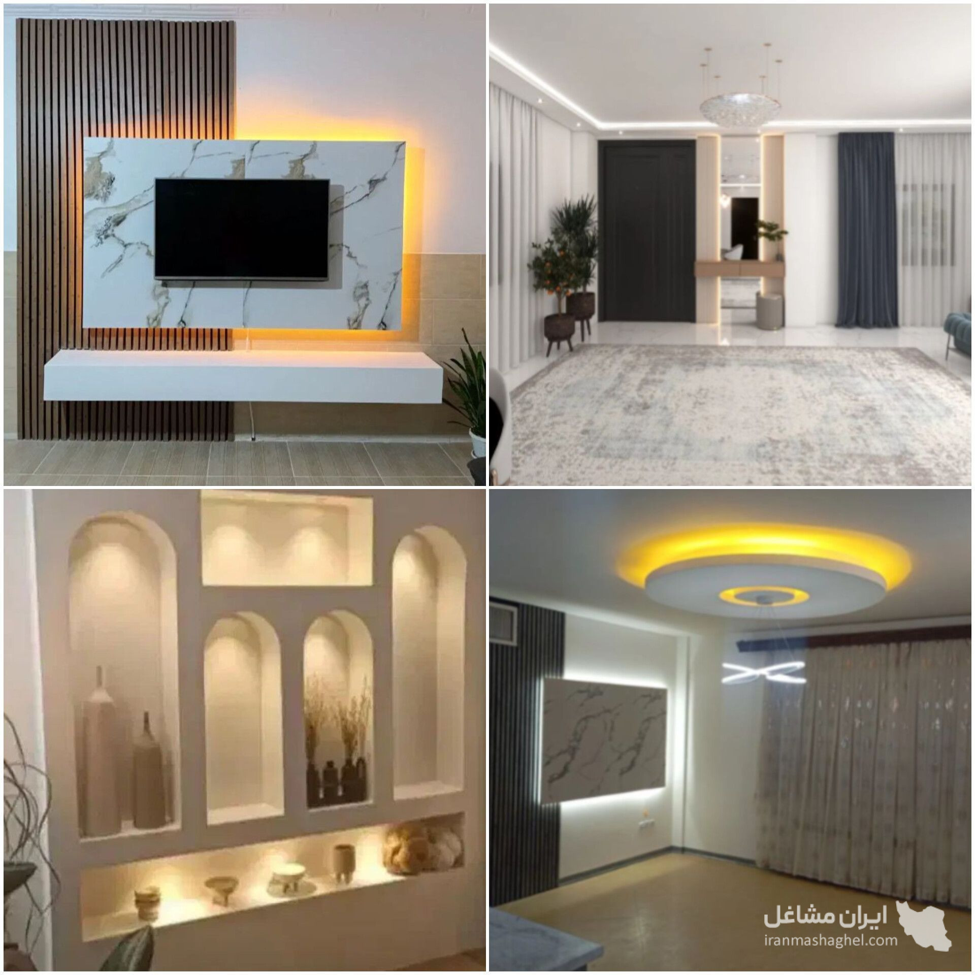 طراحی و اجرای کناف و دکوراسیون داخلی نامدار در کرمان
