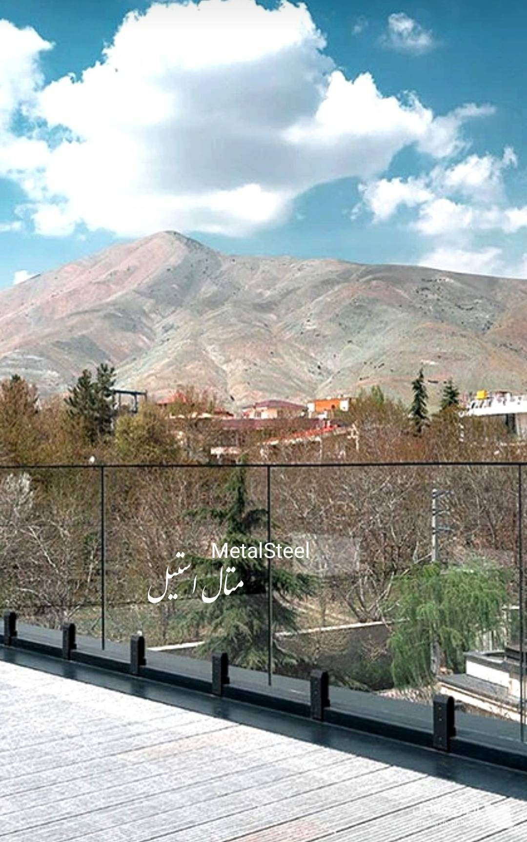 اجرای هندریل شیشه سکوریت متال استیل بمدیریت حسین شه نهاد در تهران