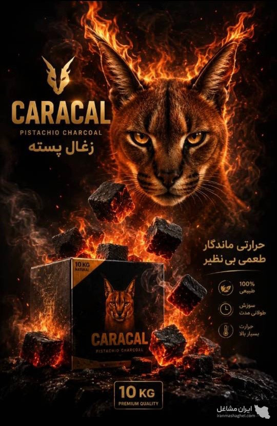 تولید و پخش عمده ذغال نارگیل و پسته ارگانیک کاراکال در مشهد