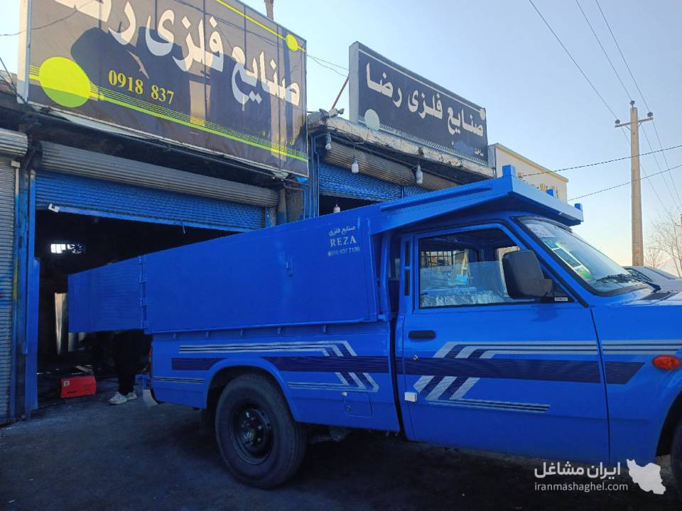 ساخت کفی و باربند وانت نیسان رضا در کنگاور