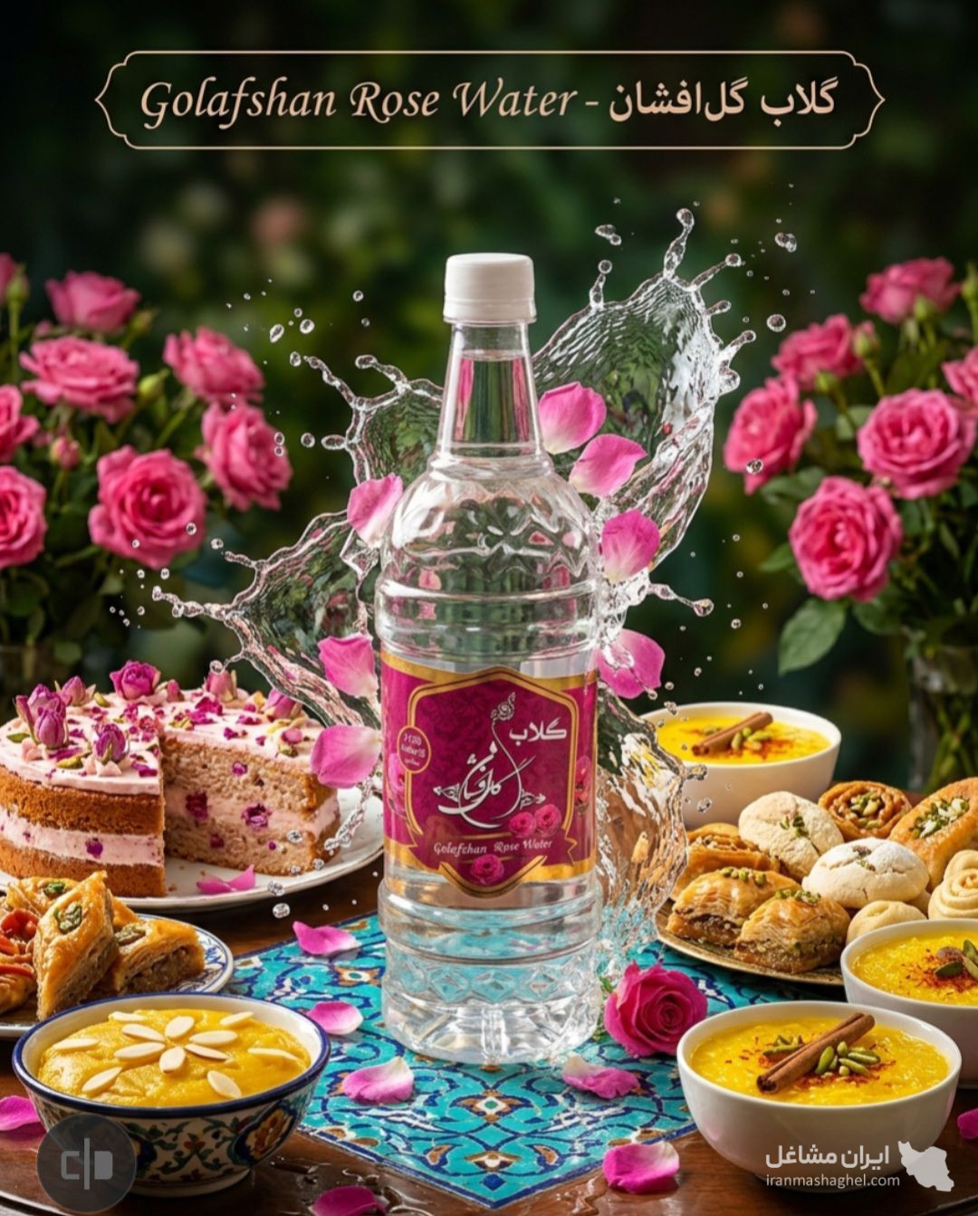 تولید گلاب و عرقیجات می نوش در شیراز