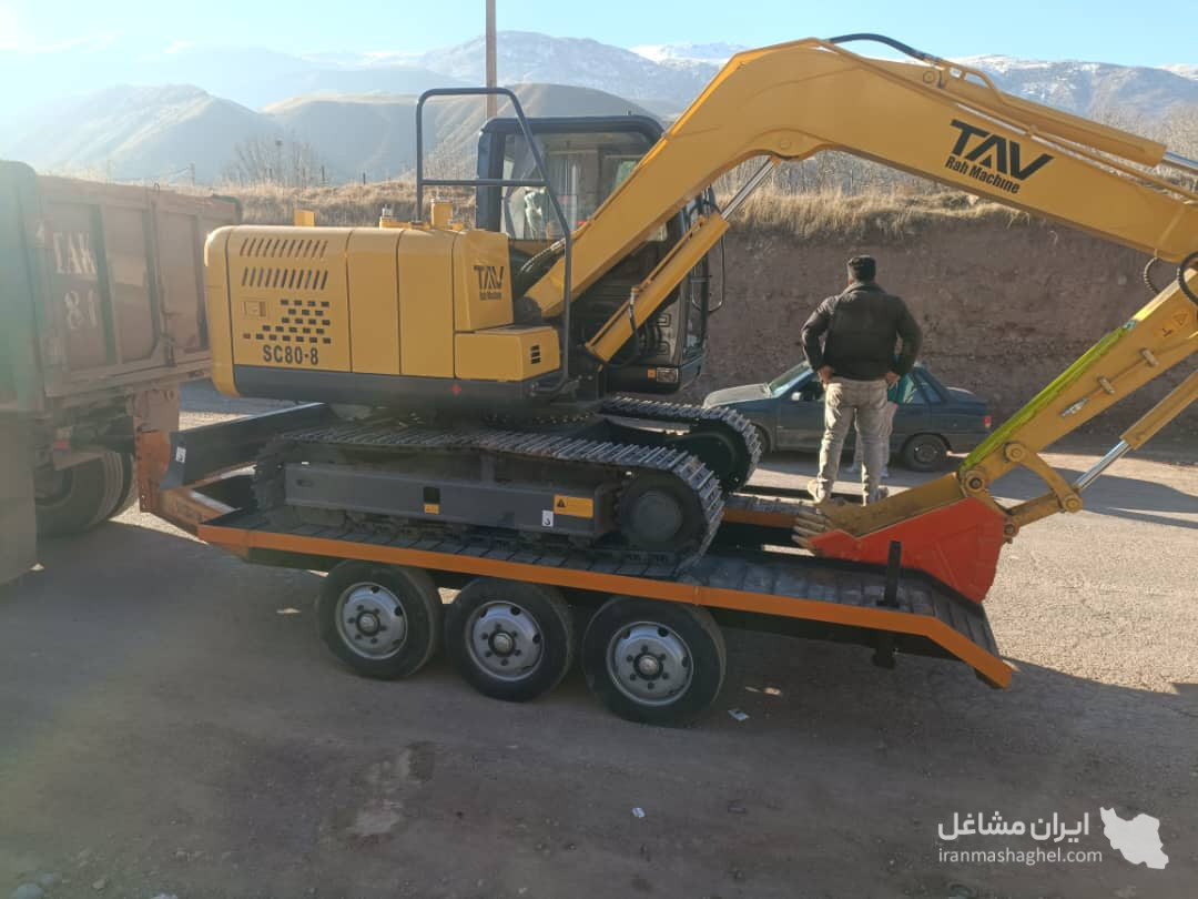 طراحی و تولید یدک کش مینی بیل لیفتراک بابکت مقدم در تهران
